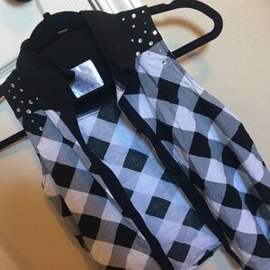 Black Button Up Tank